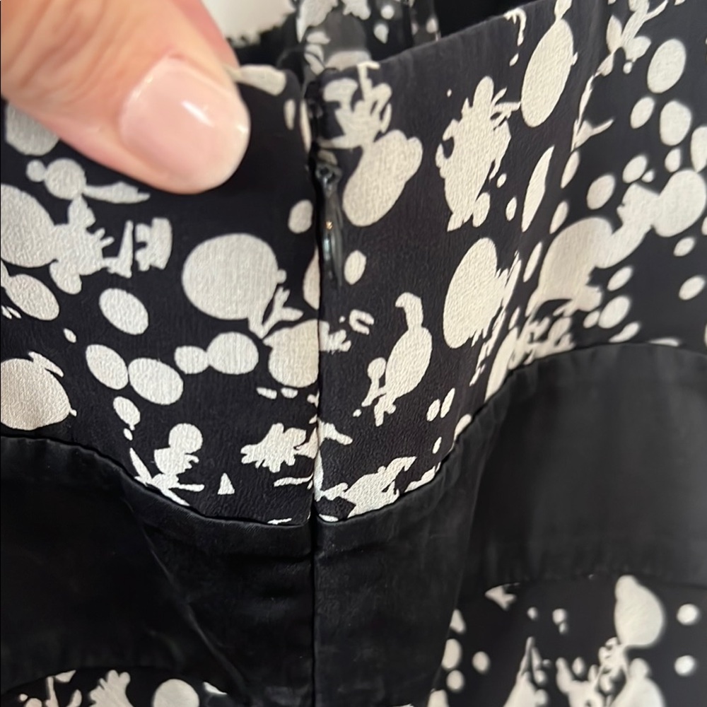 Max & Cleo Black and White Halter Midi Sundress - Picture 7 of 9